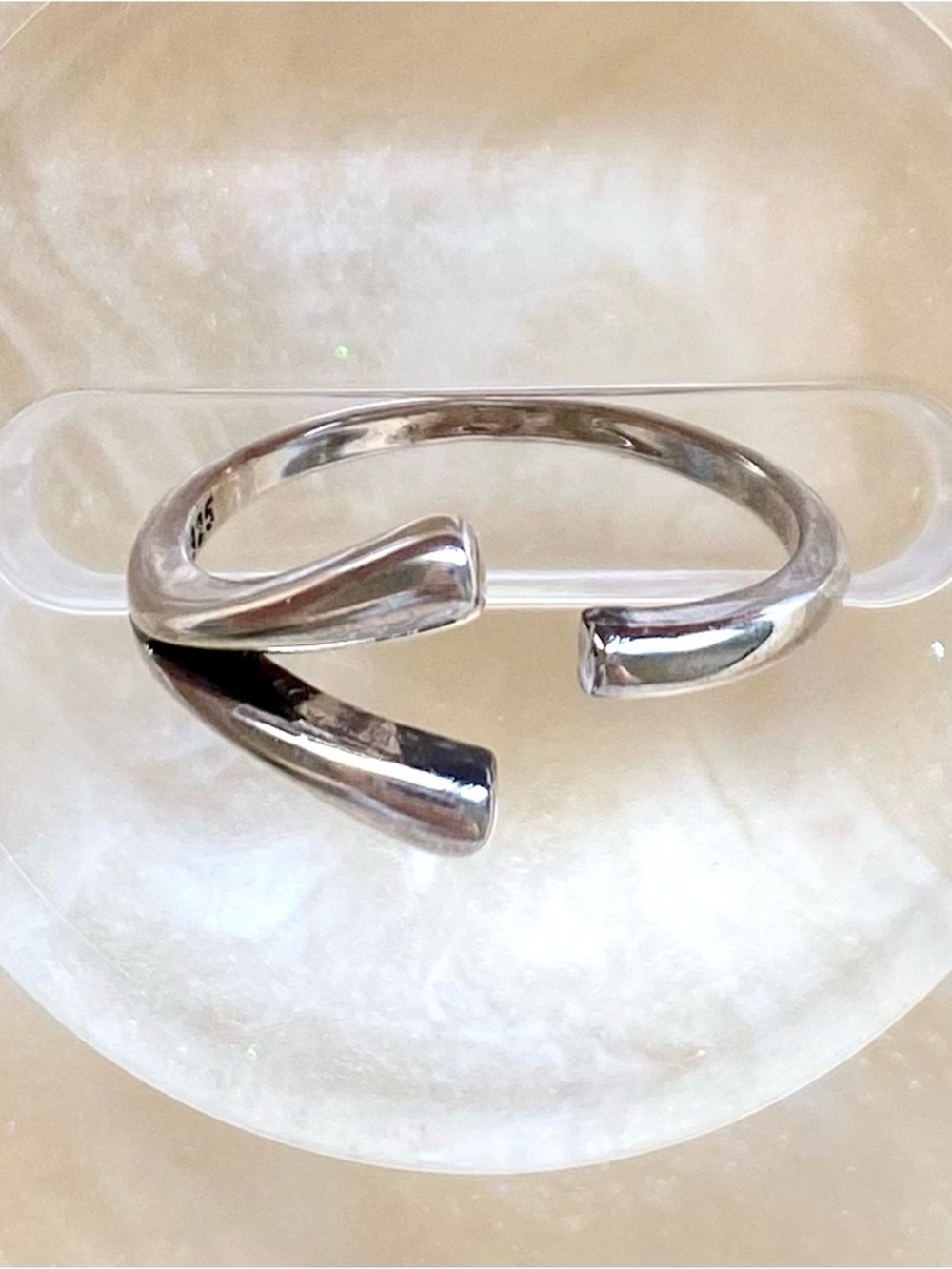 Sterling Silver Open Wrap Ring - Silver